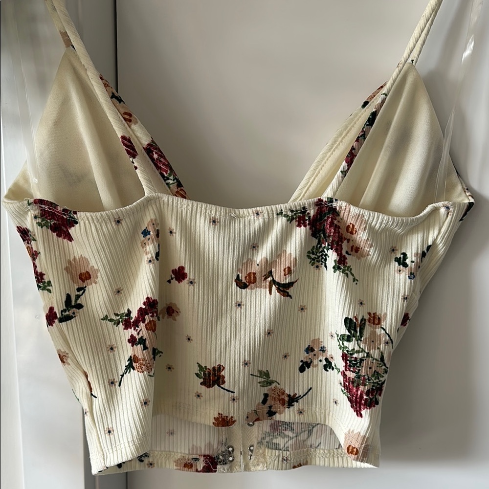 Windsor Cream Ribbed Bustier Tank Top - Picture 4 of 4